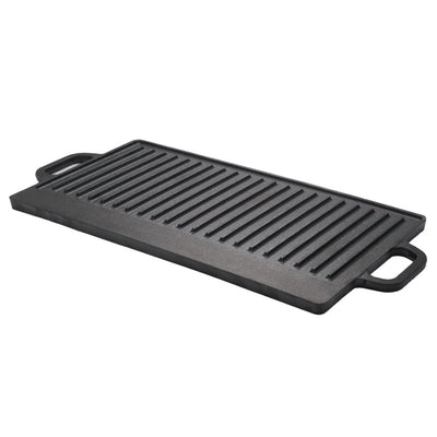 Toque 49.5cm Reversible Cast Iron Griddle Pan Non-Stick