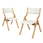 Levede 2x Dining Chairs Foldable PU Beige