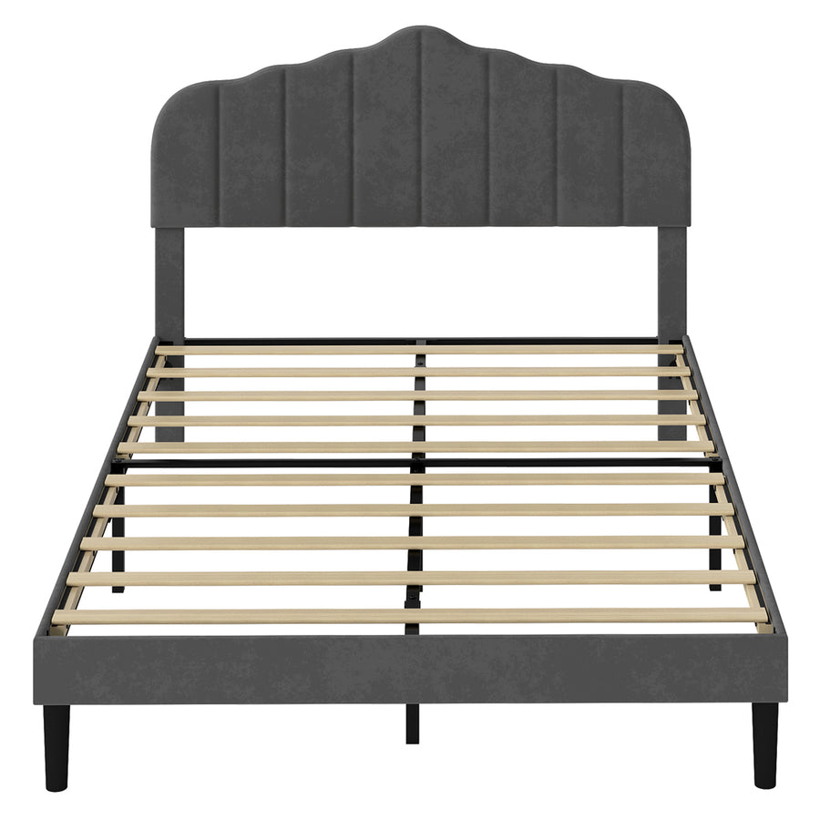 Levede Bed Frame Upholstered Platform Mattress Base Queen-2011971107007107073