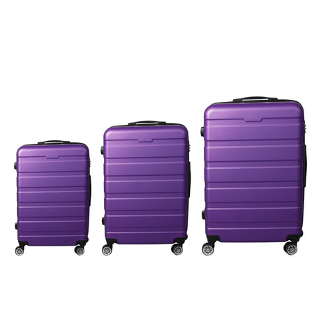 Slimbridge 3PC Luggage sets Suitcase Purple-2018816890184536065