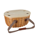 Picnic Basket Set Willow Baskets Outdoor-2006733308196687873