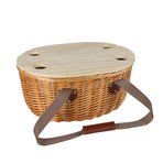 Picnic Basket Set Willow Baskets Outdoor-2006733308196687873