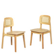 Levede 8x Rattan Dining Chair Wooden Kitchen Chair-2006733384235225089