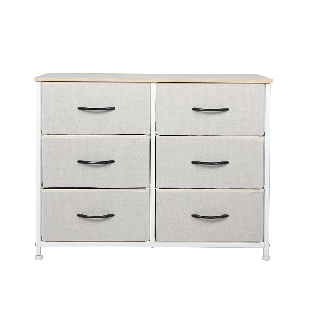 Levede Storage Cabinet Tower Chest Beige-2006733261358895105