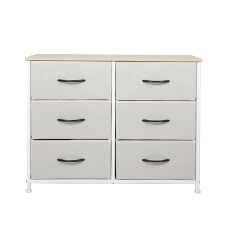 Levede Storage Cabinet Tower Chest Beige-2006733261358895105