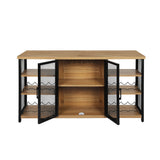 Levede Bar Cabinet Buffet Sideboard Oak