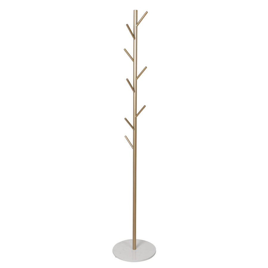 Levede Coat Rack Hat Clothes Stand Hanger Gold-2018816734156427265