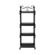 Levede Plant Stand 4 Tiers Outdoor Indoor Black-2006732932802285569
