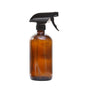 4x 500ml Amber Glass Spray Bottles Trigger