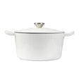 TOQUE 4L Enamel Dutch Oven Pot in White Colour-2018816786526507009