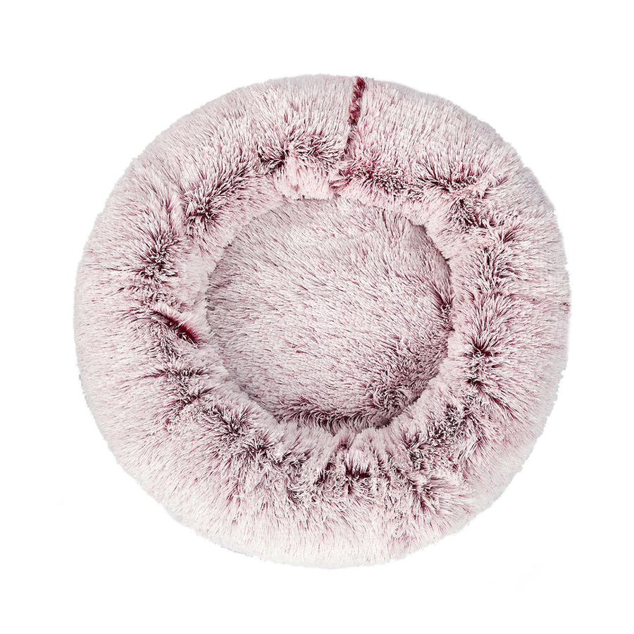 PaWz Pet Bed Cat Dog Donut Nest Calming M Pink Medium-2018816739017625601