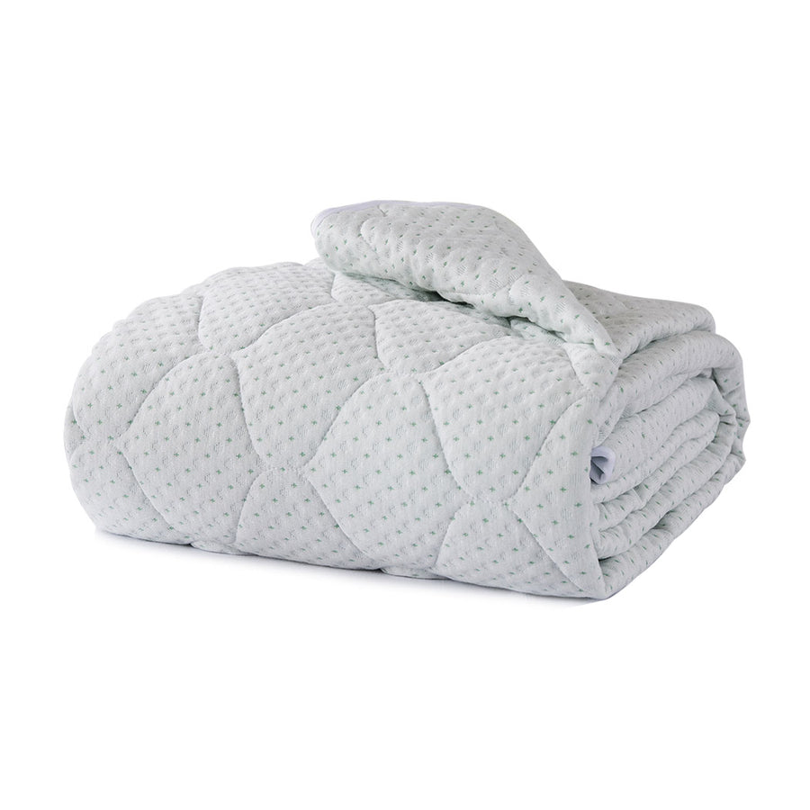 Dreamz Mattress Protector Topper Bamboo Double-2018816693085802497