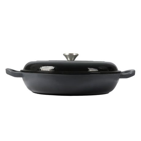 3.5L Enamel Dutch Oven Pan in Black Colour-1954802796293394433