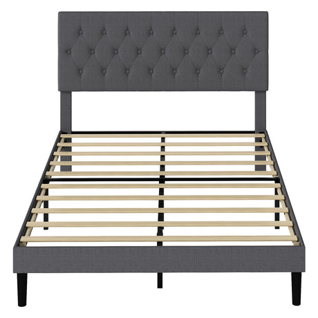Levede Bed Frame Upholstered Platform Mattress Base Queen-2011971106671562753