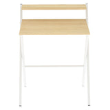 Levede Foldable Computer Desk Office Study Desk Oak