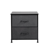 Levede Storage Cabinet Chest of 2 Drawers Dark Grey-2018816789273776129