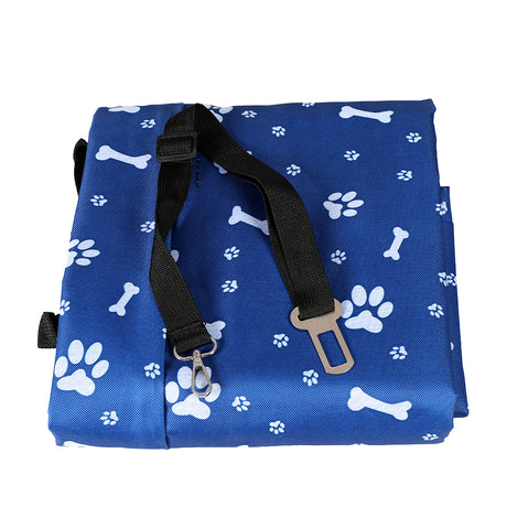 PaWz Pet Back Car Seat Cover Hammock Blue-2006732970454552577