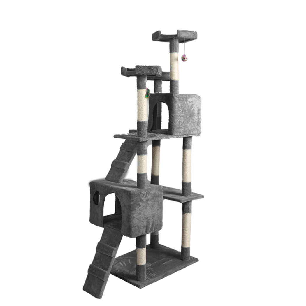 PaWz 184cm Cat Trees Scratching Post Grey-2006733201220964353