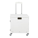 Folding Shopping Trolley Cart Portable Beige-2006733034015035393
