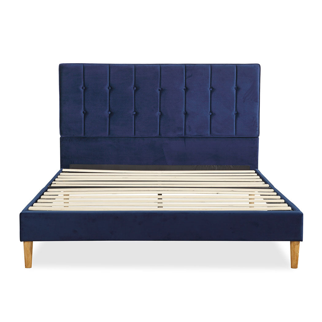 Levede Bed Frame Queen Size Mattress Blue-2006733223769542657