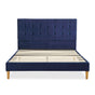 Levede Bed Frame Queen Size Mattress Blue