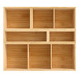 Toque Bamboo Drawer Organizer Multi-Use Storage Box-2006732763457261569