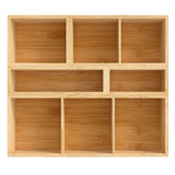 Toque Bamboo Drawer Organizer Multi-Use Storage Box-2006732763457261569