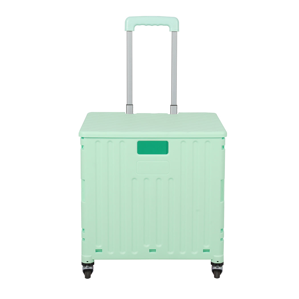 Folding Shopping Trolley Cart Portable Green-2006733034371551233