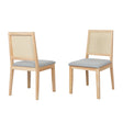 Levede 2x Rattan Dining Chair Solid Wood Lounge-2006732686290456577