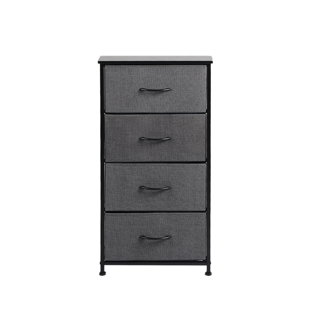 Levede Storage Cabinet Tower Chest Dark Grey-2018816826695356417