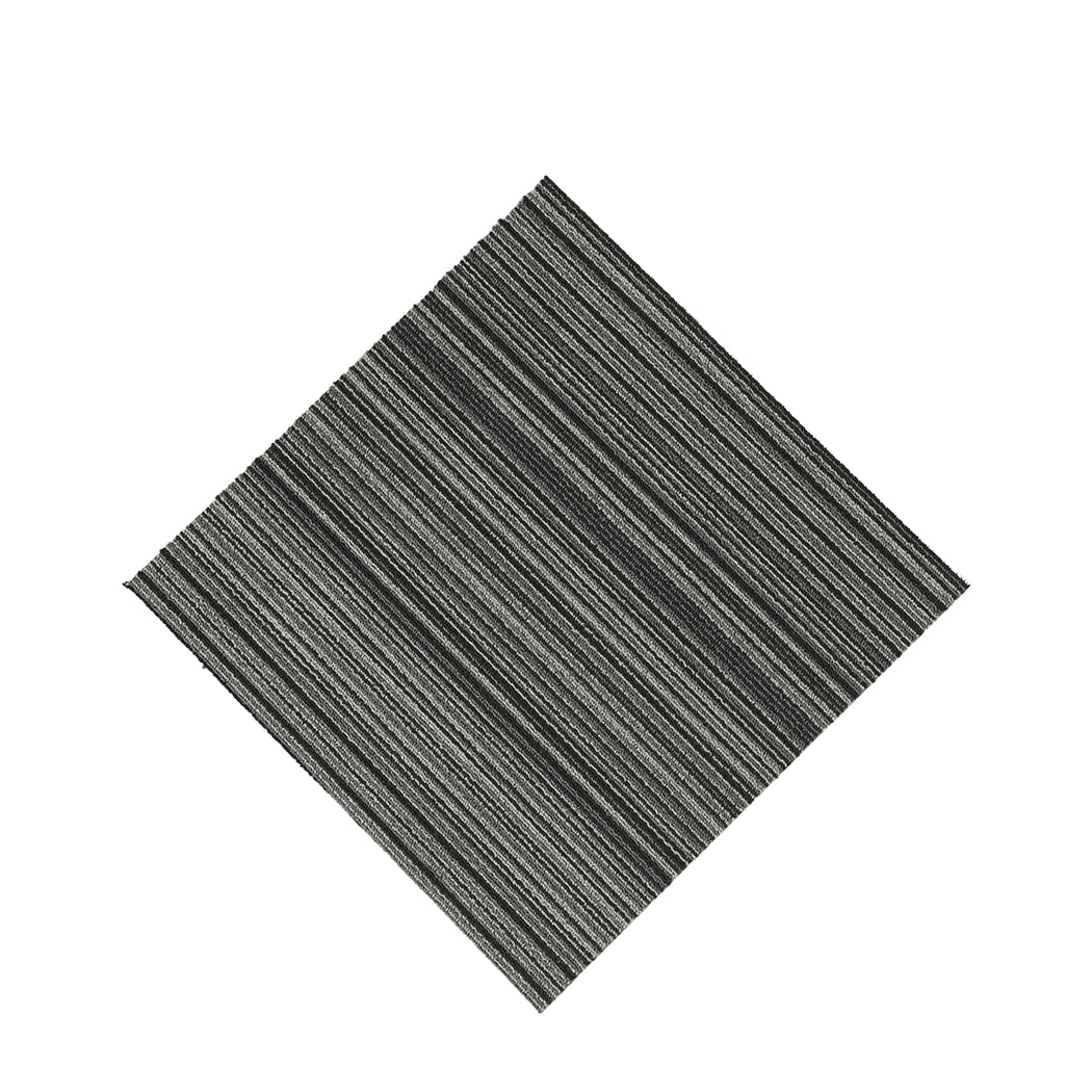 Marlow 20x Carpet Tiles 5m2 Box Heavy Black-2018816860090404865