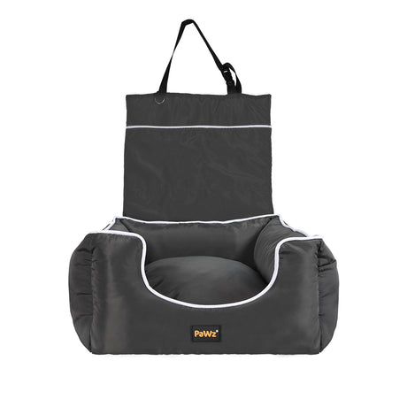 PaWz Dog Car Booster Seat Belt Pet Backrest Grey-1954802563937341441