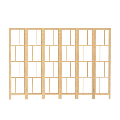 Levede 6 Panel Room Divider 170cm Freestanding Screen-2006733395052335105
