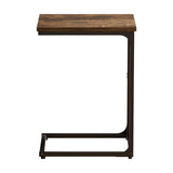 Levede C-shaped End Table Side Sofa Coffee Wood Overbed Laptop Table Industrial