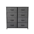 Levede Storage Cabinet Tower Chest Dark Grey-1954802982814093313