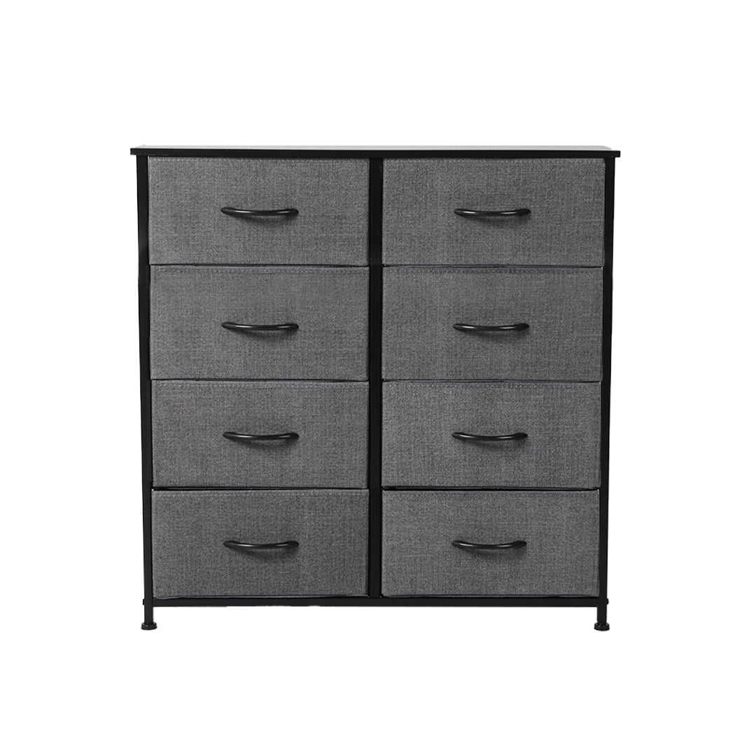 Levede Storage Cabinet Tower Chest Dark Grey-1954802982814093313