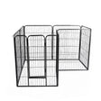PaWz 8 Panel Pet Dog Playpen Puppy Exercise Black 2.5kg Mackerel & Lamb-2006733296184201217