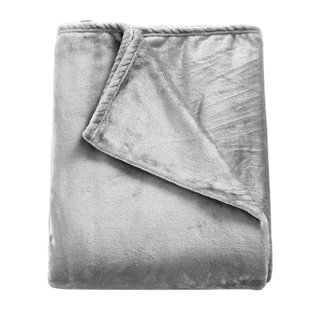 DreamZ 320GSM 220x240cm Ultra Soft Mink Silver Queen-2018816639256104961