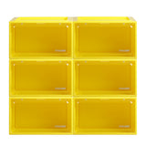 Stacked Sneaker Display Case 6x Clear Yellow