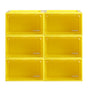 Stacked Sneaker Display Case 6x Clear Yellow