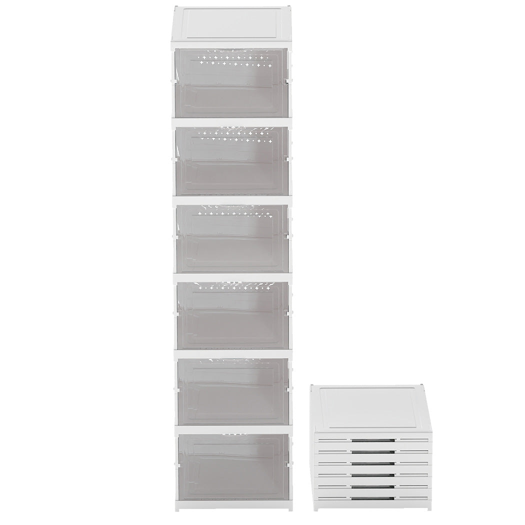 Levede 6 Pcs Shoe Box Home Shoe Shelf Storage Organizer-2006733421182849025