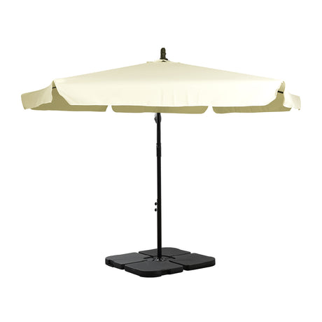Mountview 3M Outdoor Umbrella Beach Beige With Base-1954802877163769857