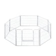 PaWz 8 Panel 24'' Pet Dog Playpen Puppy White 24 inch-2006733296003846145