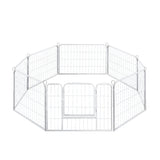 PaWz 8 Panel 24'' Pet Dog Playpen Puppy White 24 inch