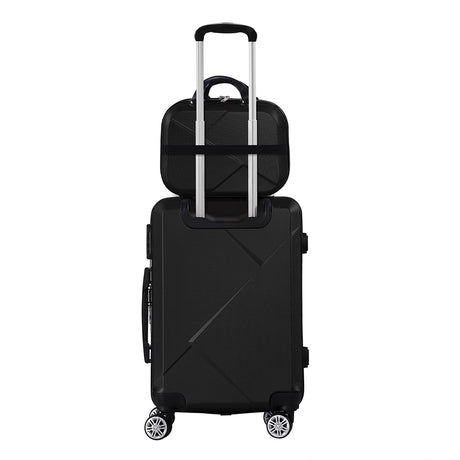 Slimbridge 2pcs 20"Travel Luggage Set Black-2006733061953294337