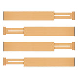 Levede Natural 4 Pack Bamboo Expandable Drawer Divider-2006733417491861505