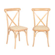 Levede 2X Dining Chairs Cross Back Chair-2006732835817394177