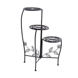 2X Wrought Iron Outdoor Indoor Flower Black 2 Pack
