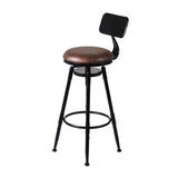 Levede 2x Bar Stool Kitchen Wooden PU-2006733237233258497