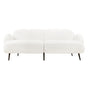 Levede Cloud Sofa 3 Seater Sherpa Fleece White
